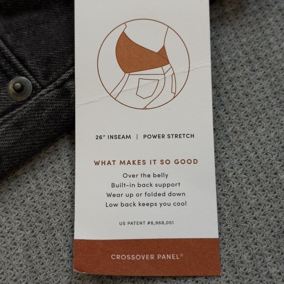 Isabel Maternity By Ingrid Isabel Womens Black Jeans Power Stretch Size 14 NWT - Picture 8 of 16